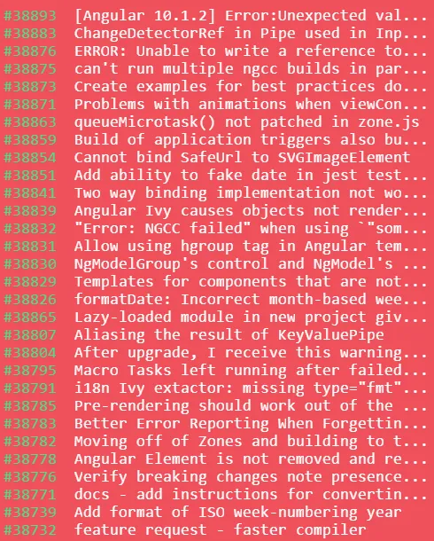 Angular issue